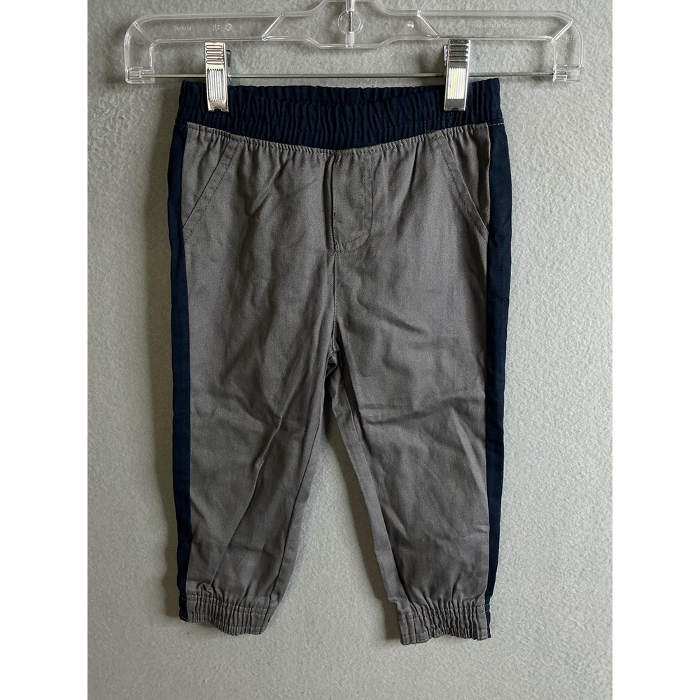Toddler Boys‎ Pants 24 Months Pull-On Pants Gray Blue Side Stripe Joggers